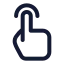Tap icon with stroke standard style