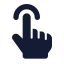 Tap icon with solid standard style