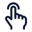 Tap icon with stroke standard style