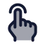 Tap icon with duotone standard style