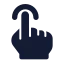 Tap icon with solid standard style