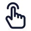 Tap icon with stroke standard style