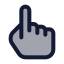 Tap icon with duotone standard style