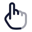 Tap icon with twotone rounded style