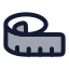 Tapemeasure icon with duotone rounded style