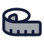 Tapemeasure icon with duotone rounded style