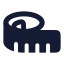 Tapemeasure icon with solid rounded style