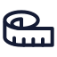 Tapemeasure icon with stroke standard style