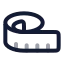 Tapemeasure icon with twotone rounded style