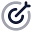Target icon with bulk rounded style