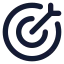 Target icon with solid standard style