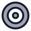 Target icon with duotone rounded style