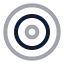 Target icon with twotone rounded style