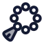Tasbih icon with duotone rounded style