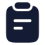 Task icon with solid rounded style