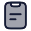Task icon with duotone rounded style