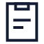 Task icon with stroke sharp style
