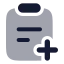 Taskadd icon with bulk rounded style