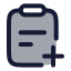 Taskadd icon with duotone rounded style