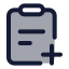 Taskadd icon with duotone standard style