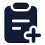 Taskadd icon with solid standard style