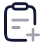 Taskadd icon with twotone rounded style