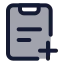 Taskadd icon with duotone standard style