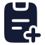 Taskadd icon with solid rounded style