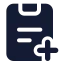 Taskadd icon with solid standard style