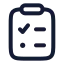 Taskdaily icon with stroke rounded style