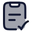Taskdone icon with duotone rounded style