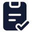 Taskdone icon with solid standard style