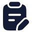 Taskedit icon with solid rounded style