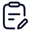 Taskedit icon with stroke rounded style
