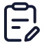 Taskedit icon with stroke standard style