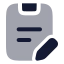 Taskedit icon with bulk rounded style