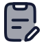 Taskedit icon with duotone rounded style