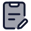 Taskedit icon with duotone standard style