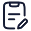 Taskedit icon with stroke rounded style