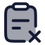Taskremove icon with duotone rounded style
