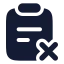 Taskremove icon with solid rounded style
