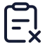Taskremove icon with stroke standard style