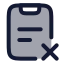 Taskremove icon with duotone rounded style