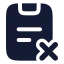 Taskremove icon with solid rounded style