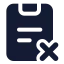 Taskremove icon with solid standard style