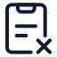 Taskremove icon with stroke standard style