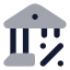 Taxes icon with bulk rounded style