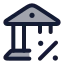 Taxes icon with duotone rounded style