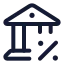 Taxes icon with stroke standard style
