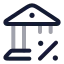 Taxes icon with twotone rounded style